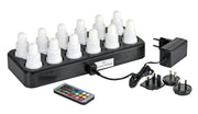 Telys led oppladbar m/ladestasjon