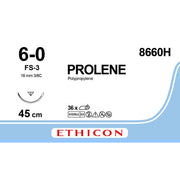 Sutur Prolene 6-0 FS3 45cm blå