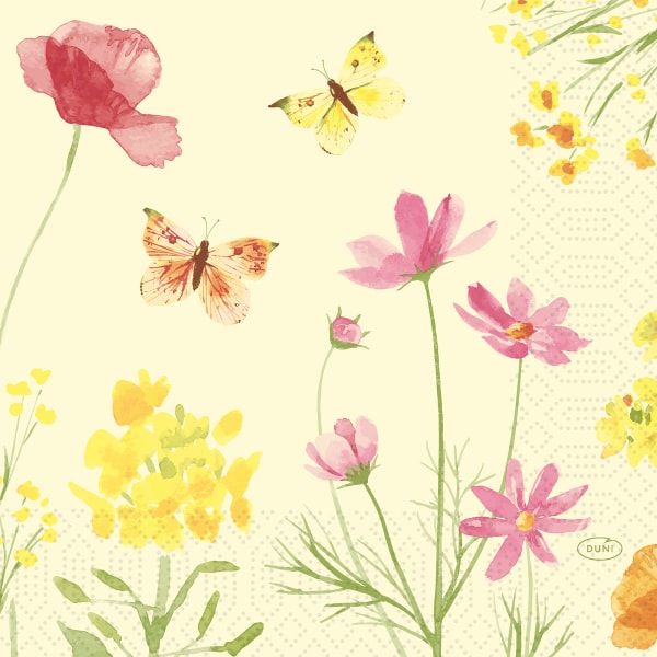 Serv 3 lag 33 cm Poppy field