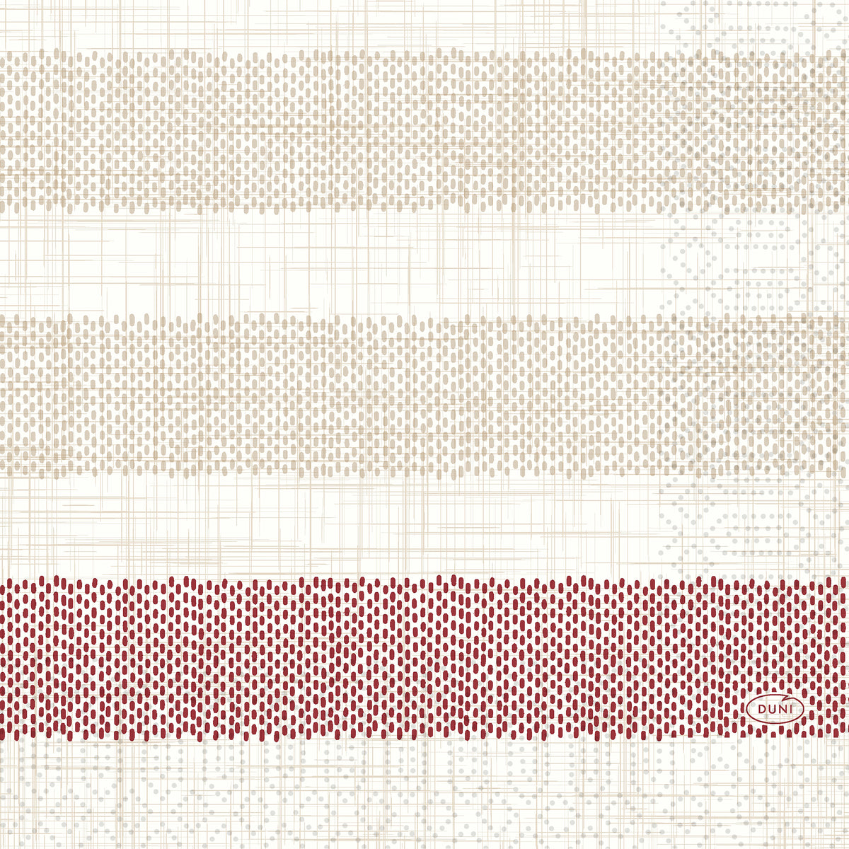 Serv. 3-lag 33cm Rigato bordeaux