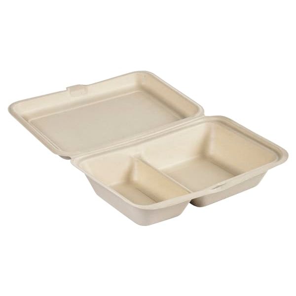 Matboks 2-rom bagasse 470/300ml