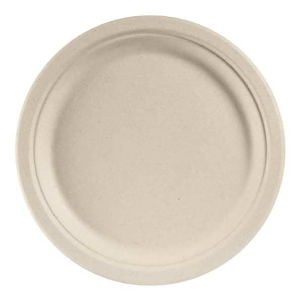 Tallerken papp fiber 26cm brun