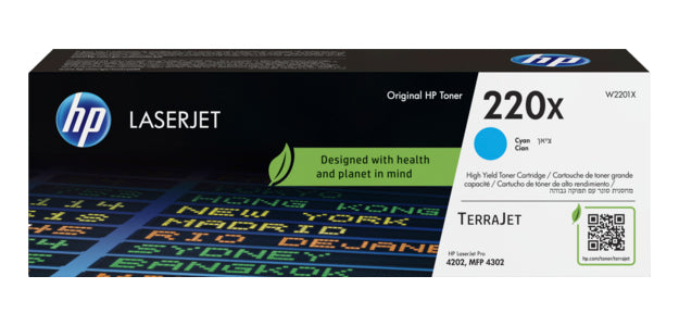 Toner HP 220X Cyan W2201X
