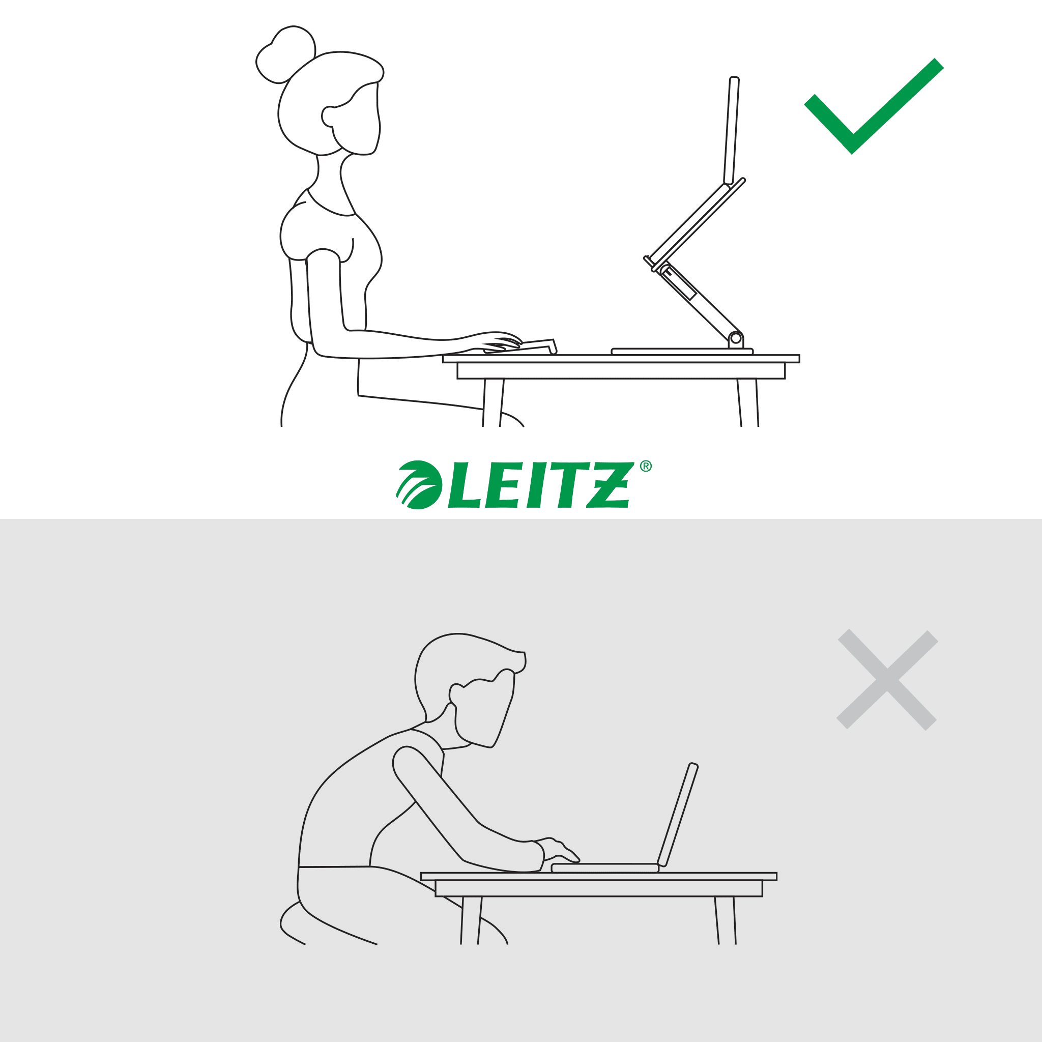LaptopstøtteLeitz Ergo Cosy multiv. hvit