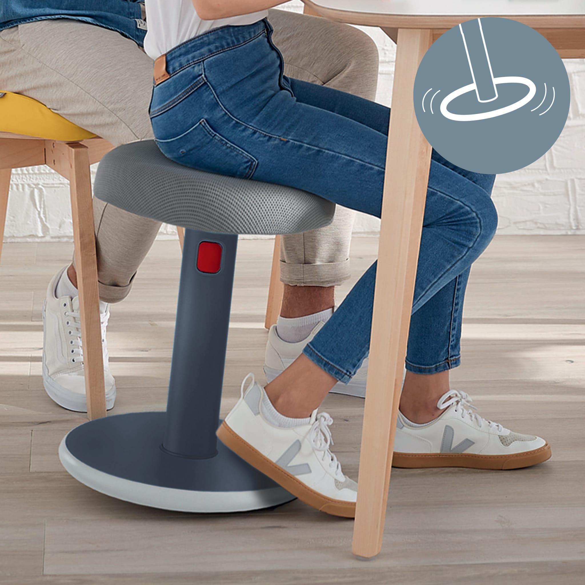 Aktiv Sit-Stand stol Ergo Cosy Grå