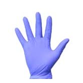 Hanske Nitril WorkSafe Aks.fri Blå XS