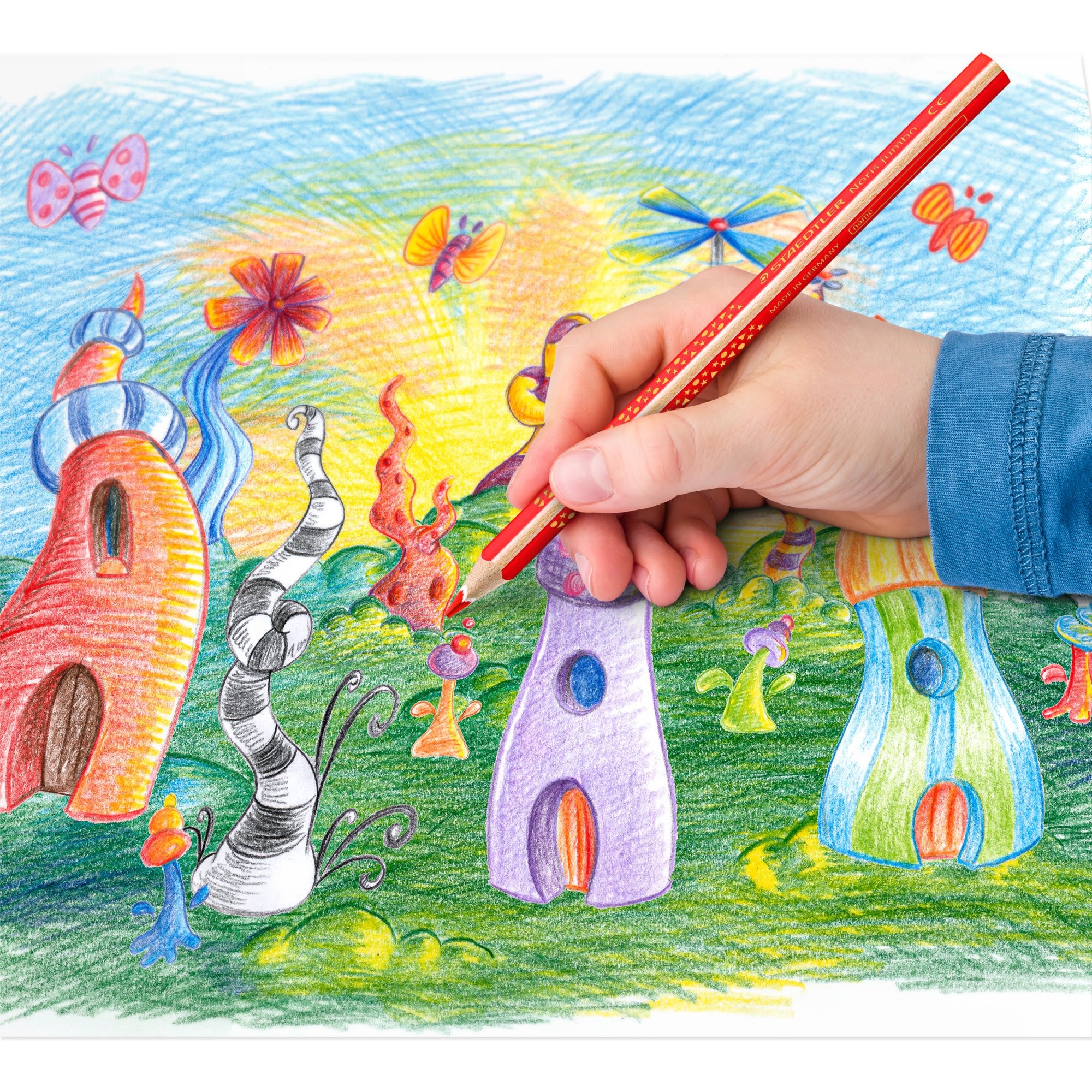 Fargeblyant Staedtler Noris Jumbo 112stk