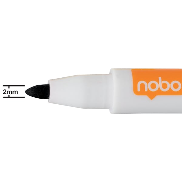 Whiteboardpenn Nobo Mini fin 2mm sort