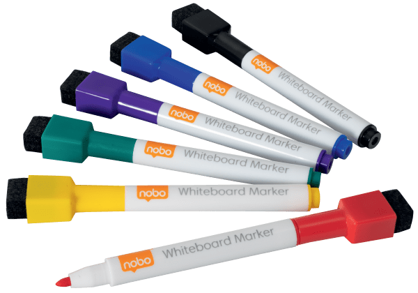 Whiteboardpenn Nobo Mini fin 2mm Assort.