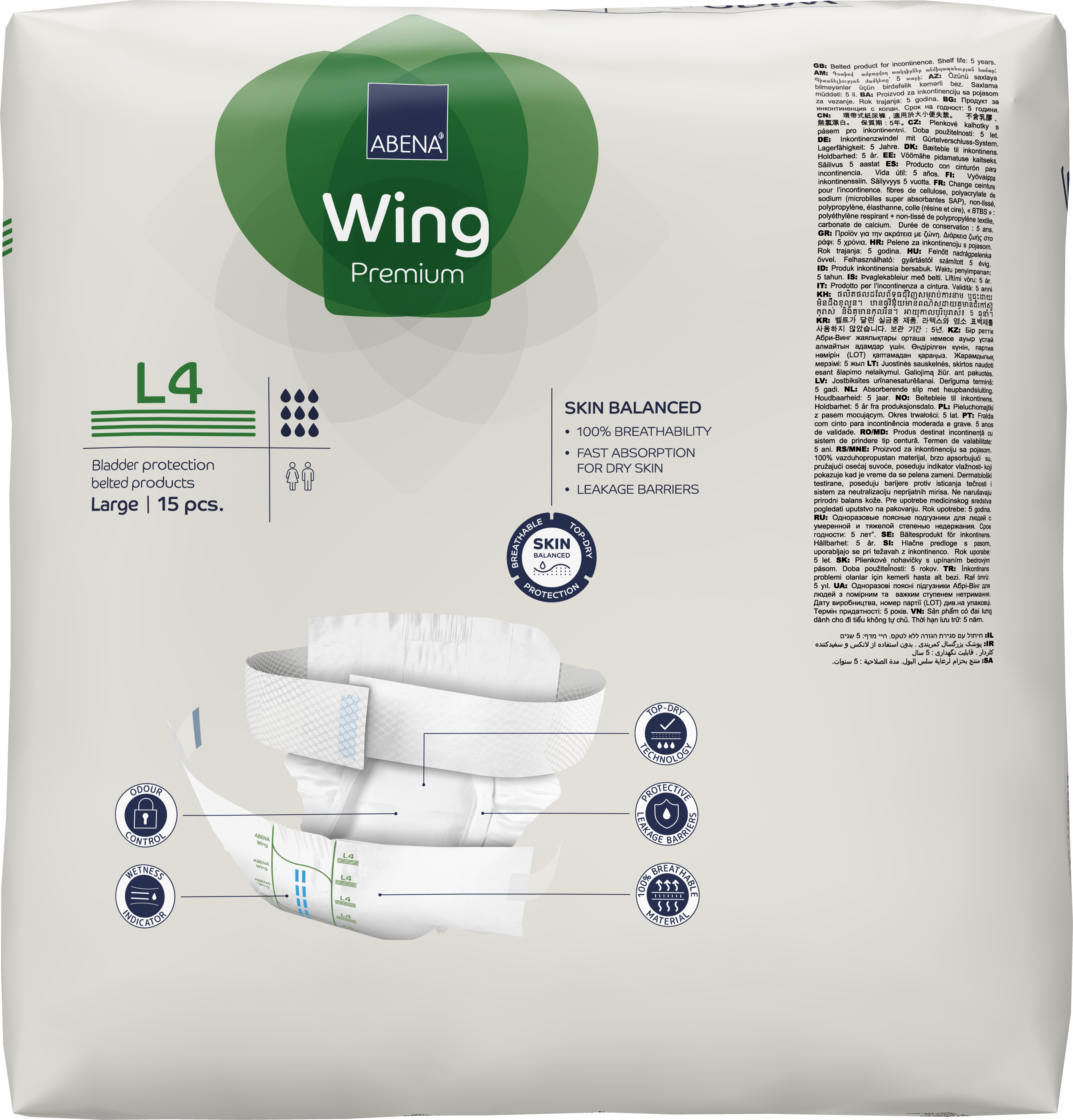 Bleie belte Abena Wing Premium L4