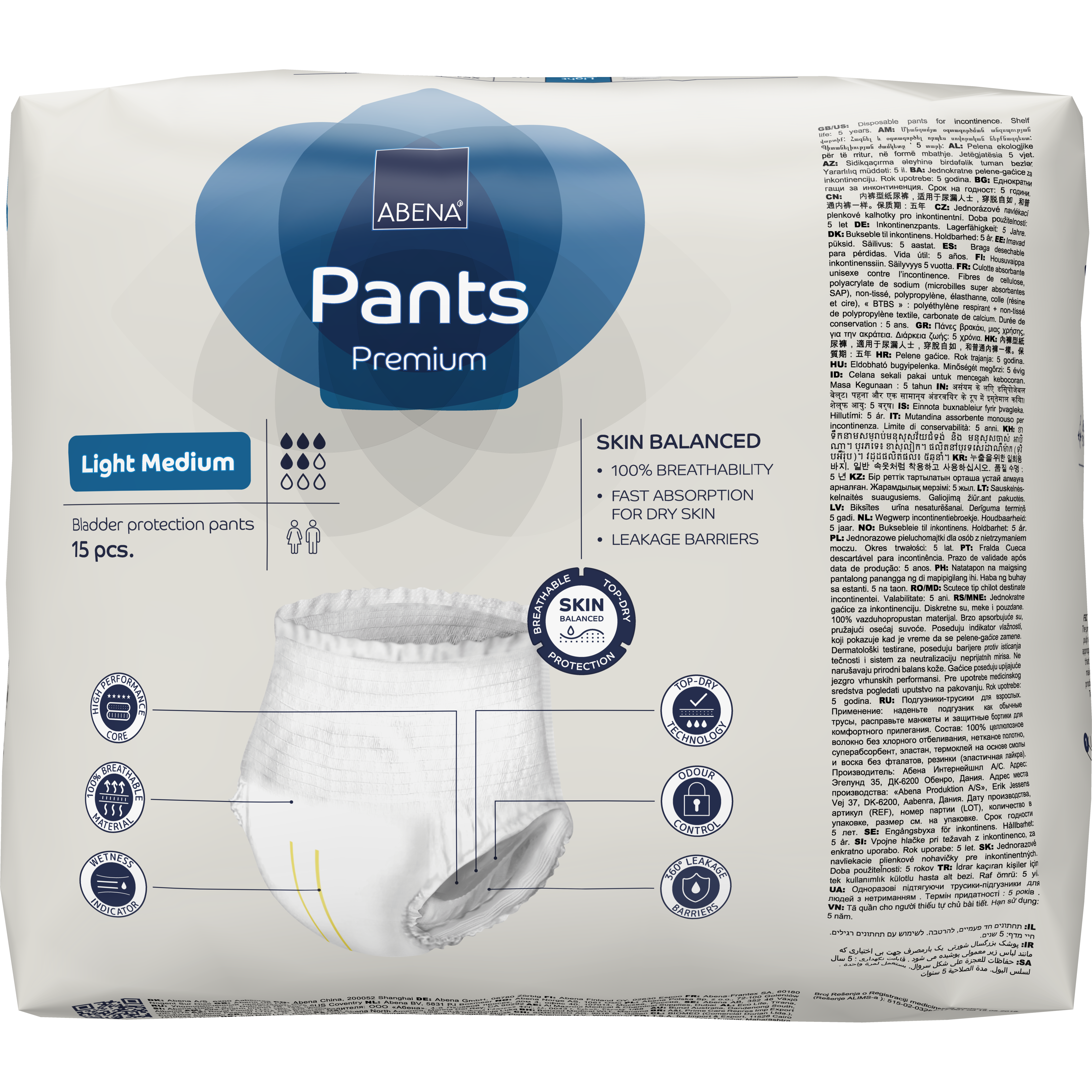 Bleie Abena Pants Light M blå