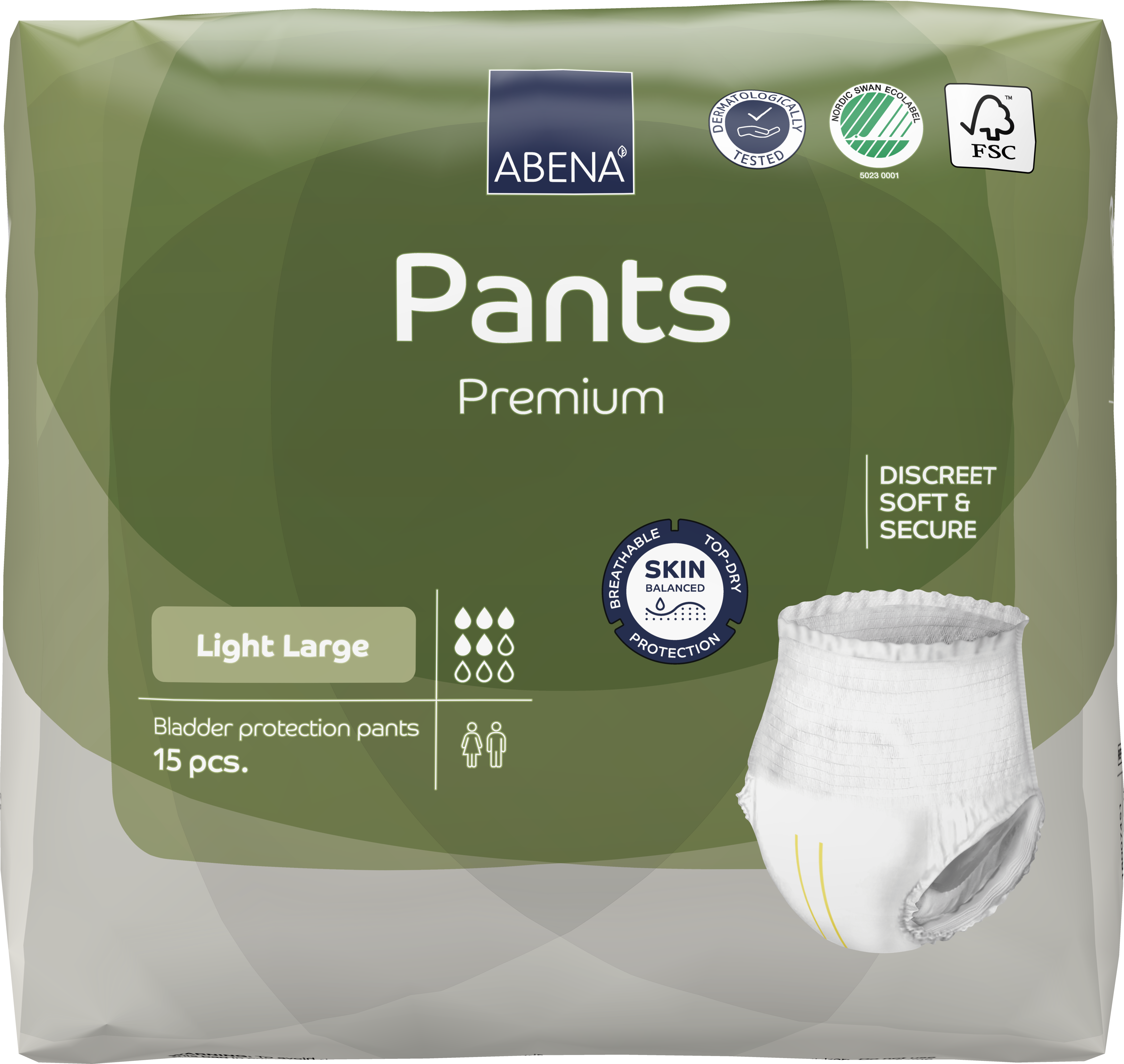 Bleie Abena Pants Light L grønn