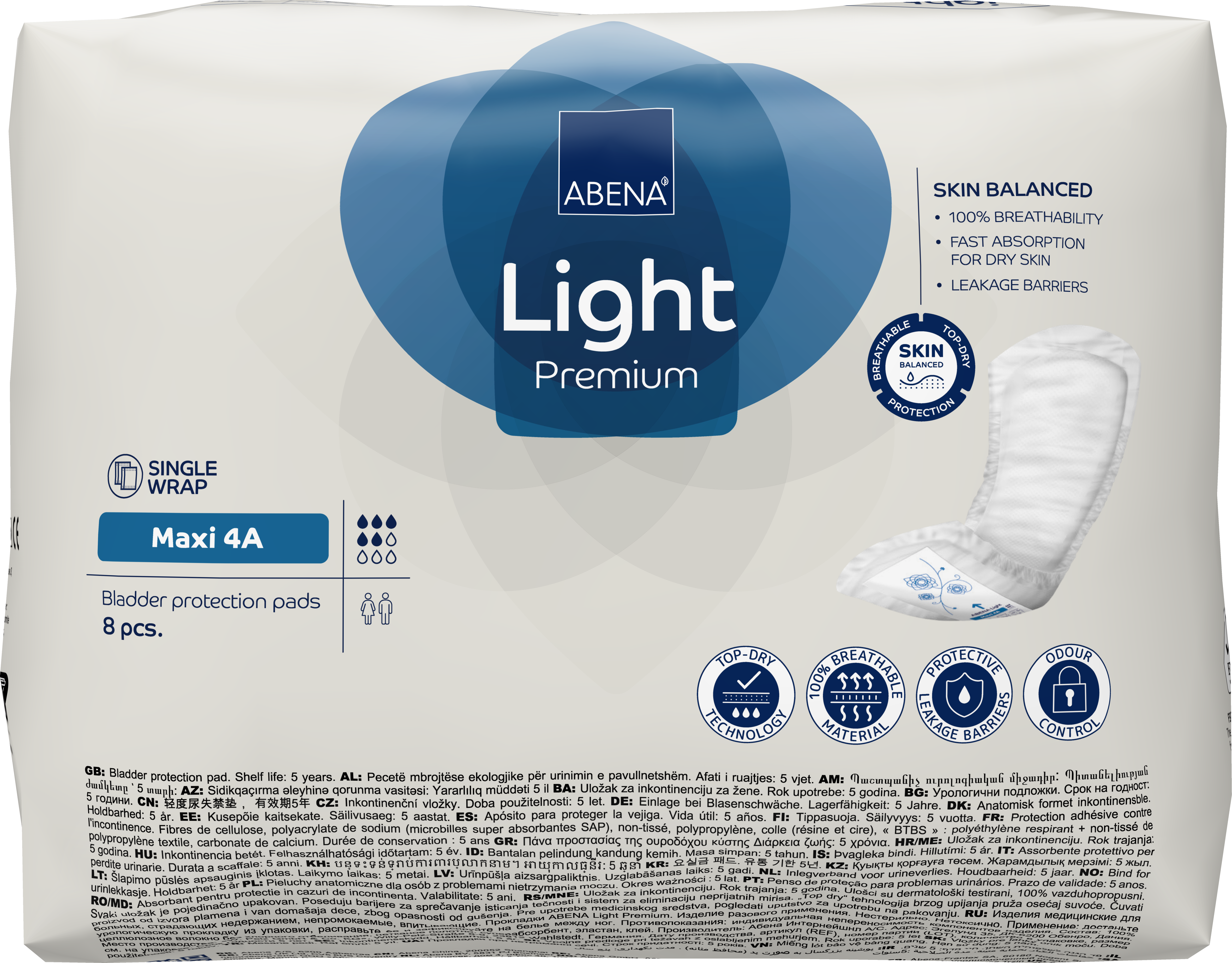 Bleie Abena Light Maxi 4A blå