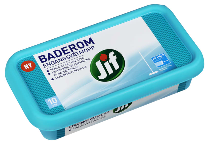 Engangsvåtmopp JIF Baderom