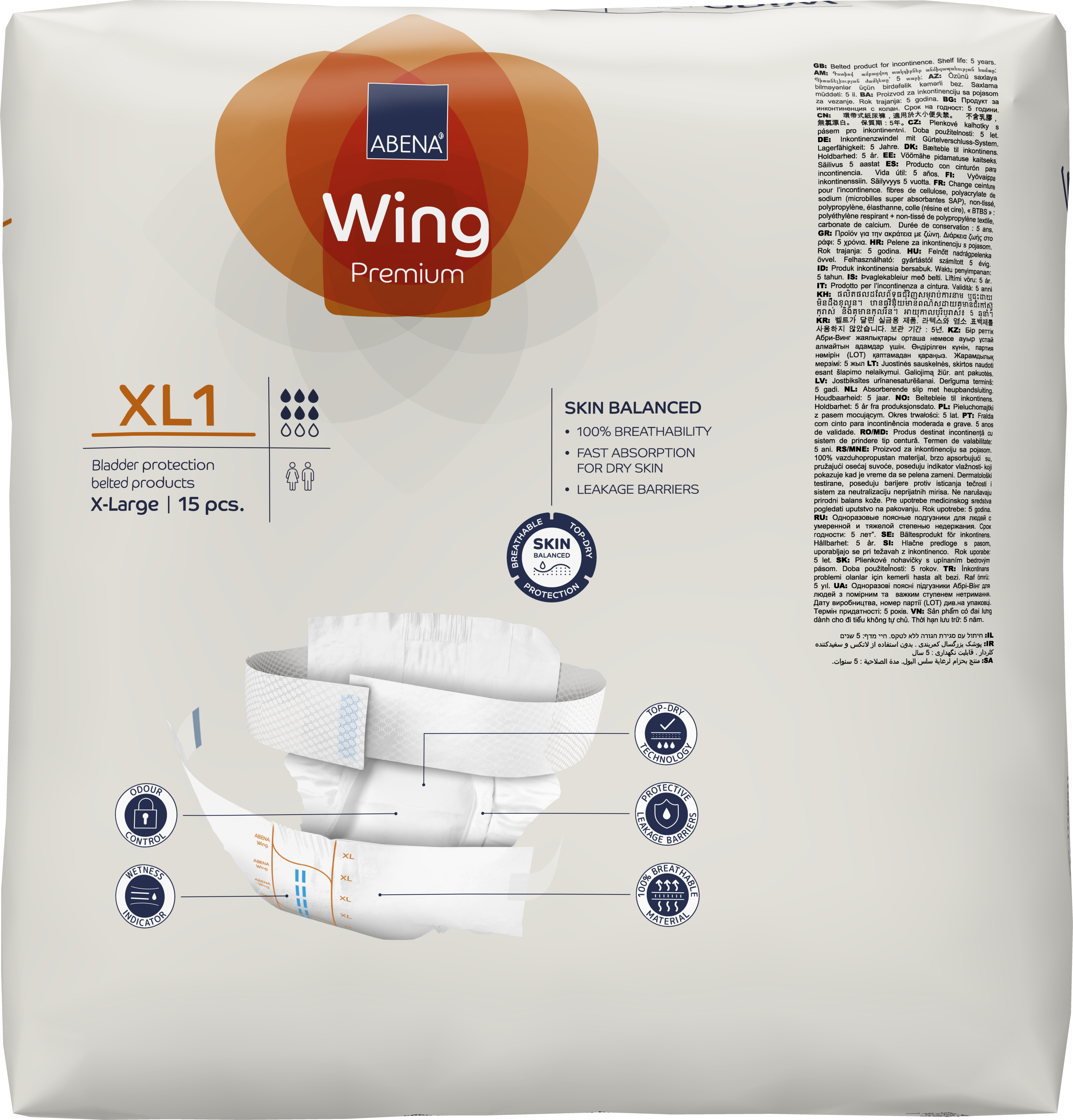 Bleie belte Abena Wing Premium XL1