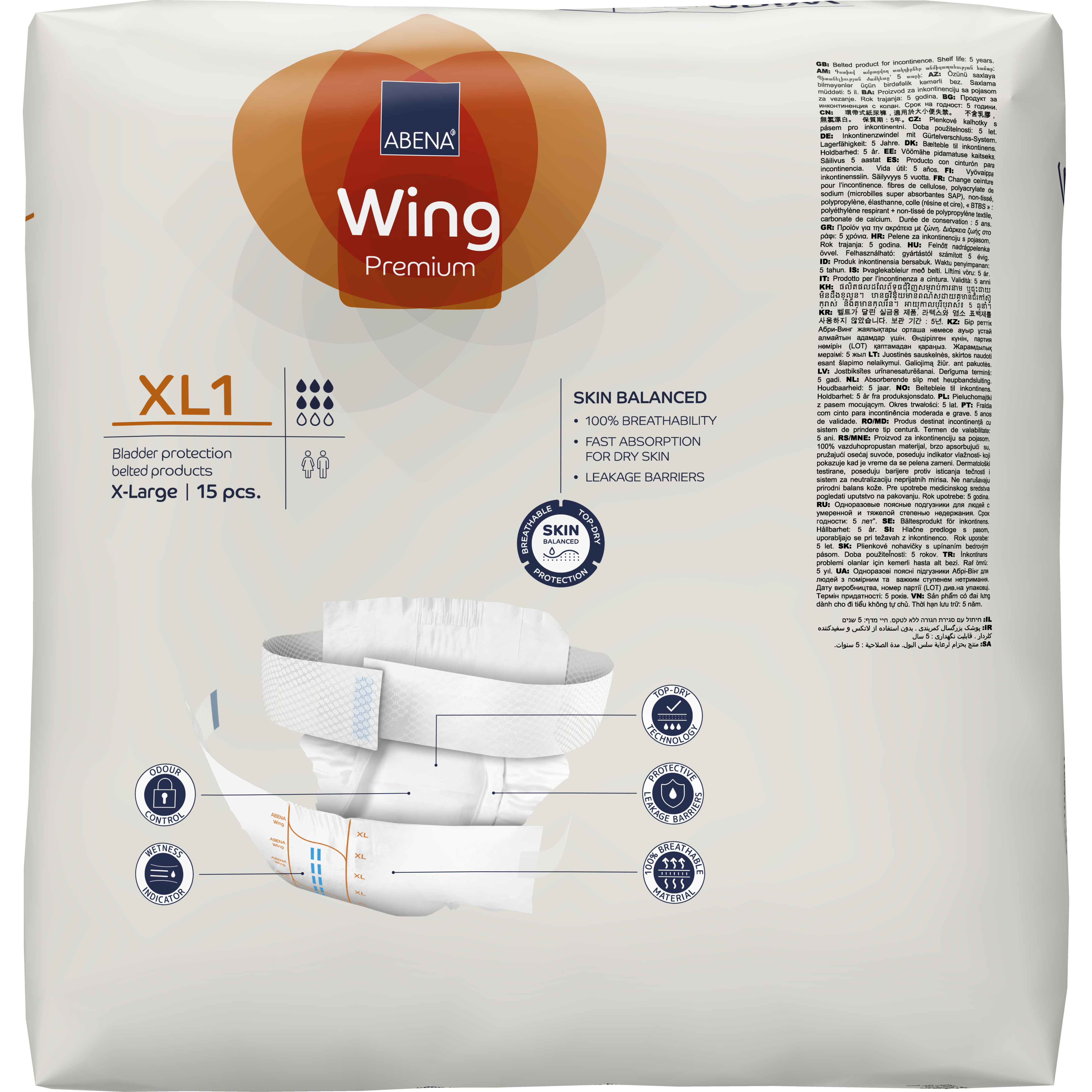 Bleie belte Abena Wing Premium XL1