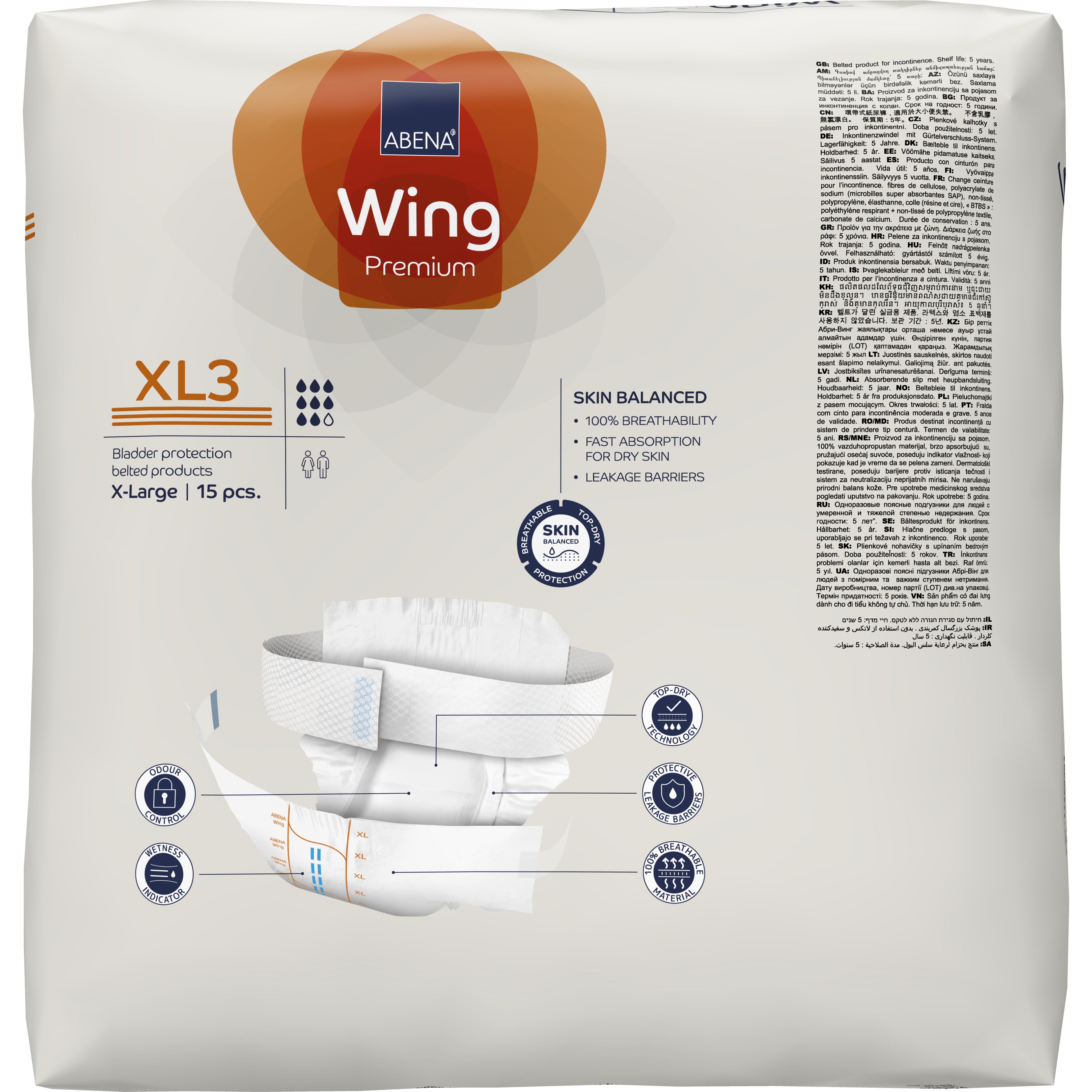 Bleie belte Abena Wing Premium XL3