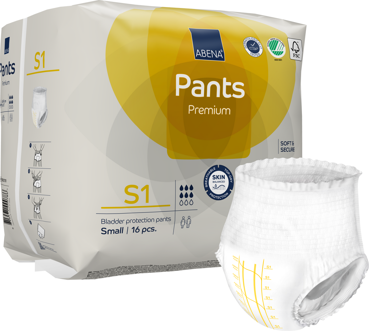 Bleie Abena Pants S1 gul