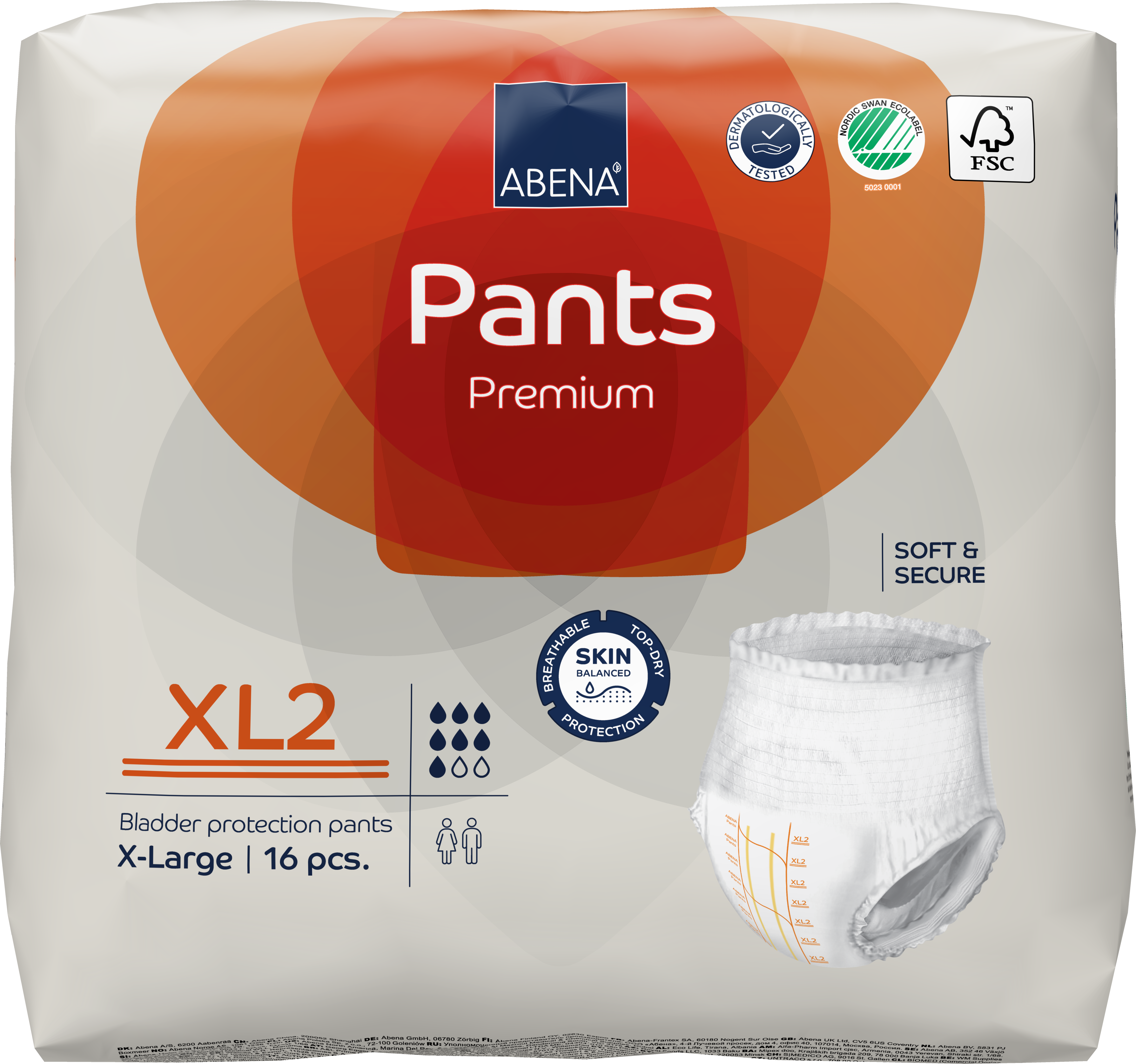 Bleie Abena Pants XL2 oransje