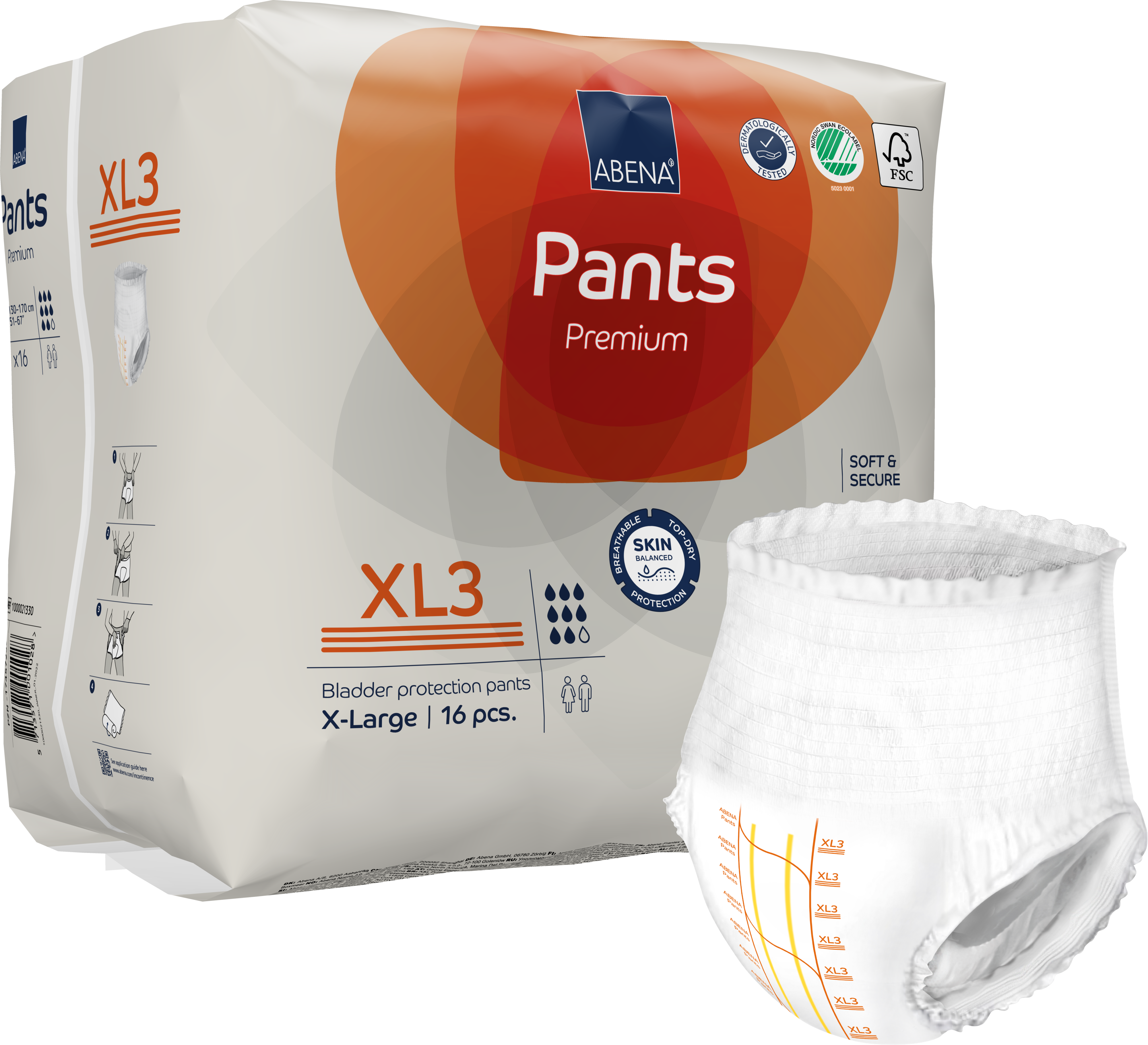 Bleie Abena Pants XL3 oransje