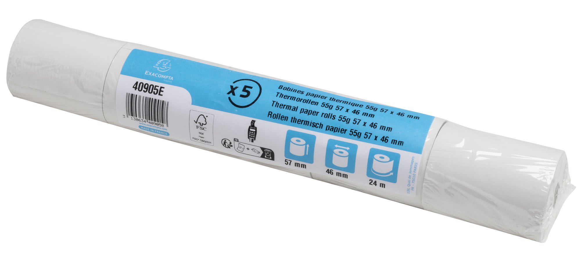 Termorull BPA-fri 57xØ46x12mm 55g 24m