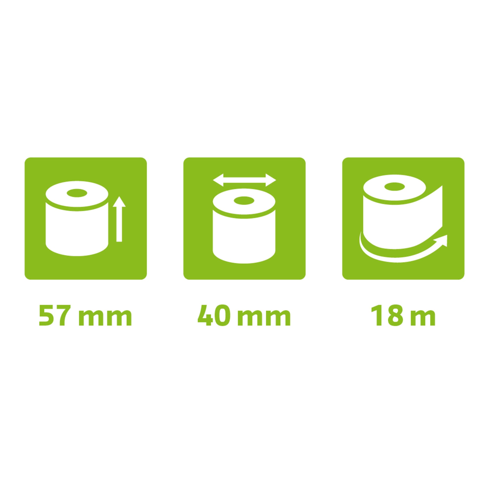 Termorull Fenolfri 57xØ40mm 55g 18m