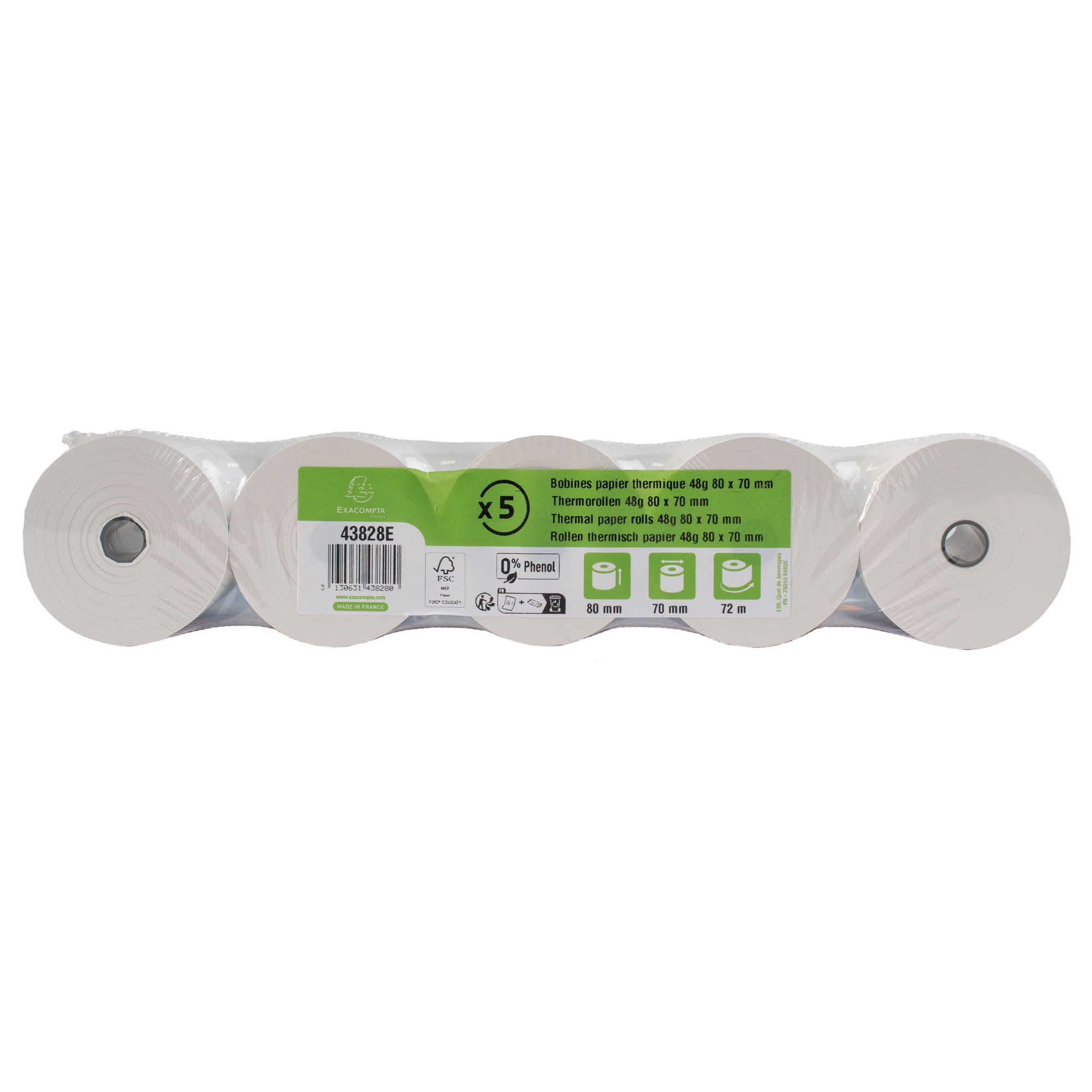 Termorull Fenolfri 80xØ70mm 48g 72m