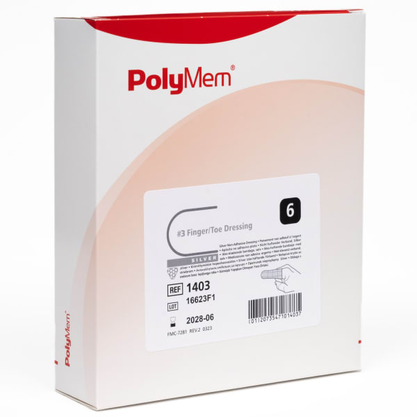 Finger/tå bandasje Sølv str. L