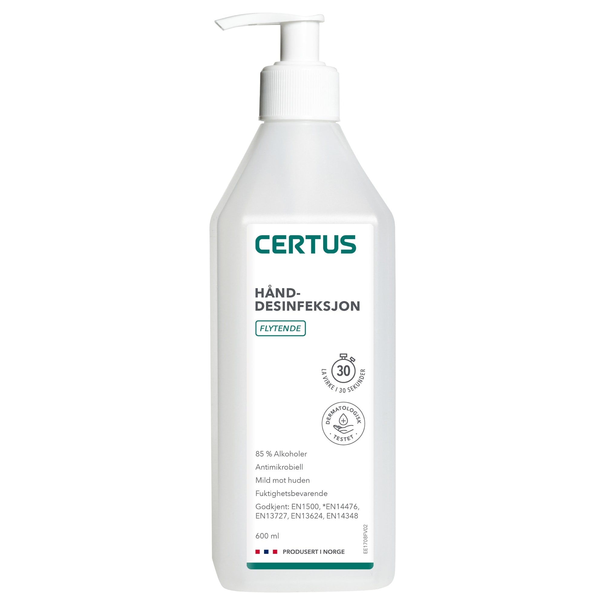 Hånddesinfeksjon Certus 85% 600ml