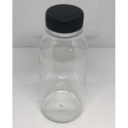 Plastflaske PET 250 ml med sort kork