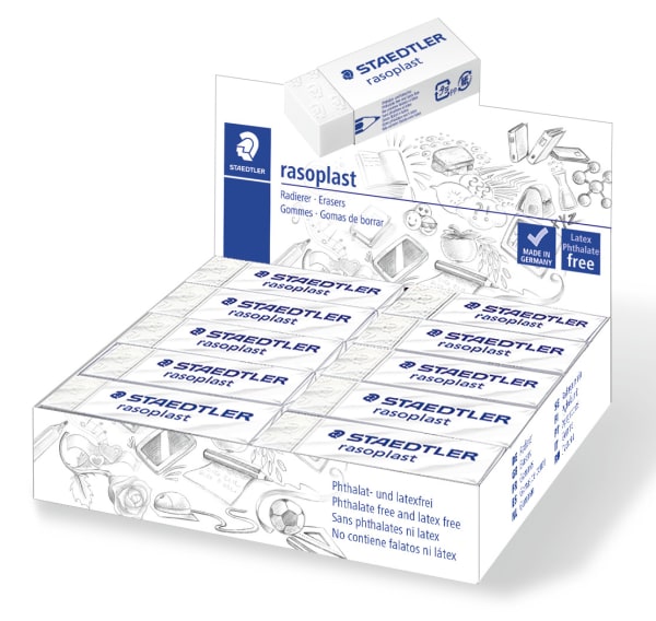 Viskelær Staedtler Rasoplast 65x23x13mm