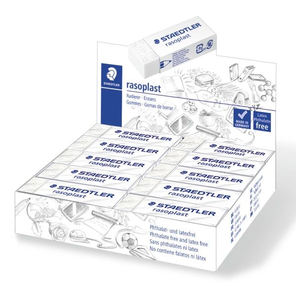 Viskelær Staedtler Rasoplast 65x23x13mm