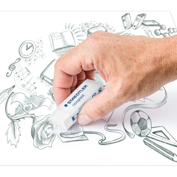 Viskelær Staedtler Rasoplast 65x23x13mm