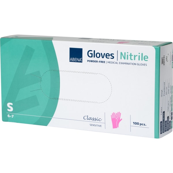 Hanske Nitril Rosa L