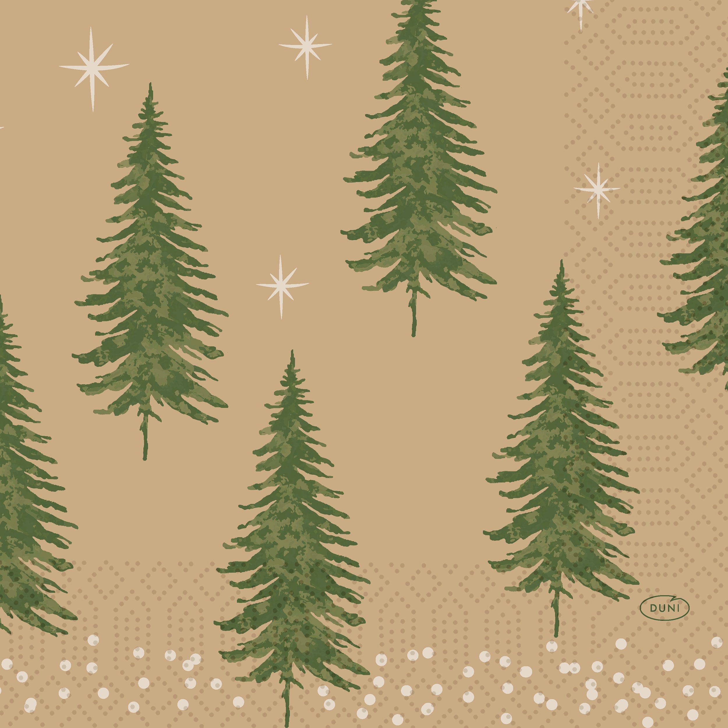 Serviett 3lags 33cm Humble Trees
