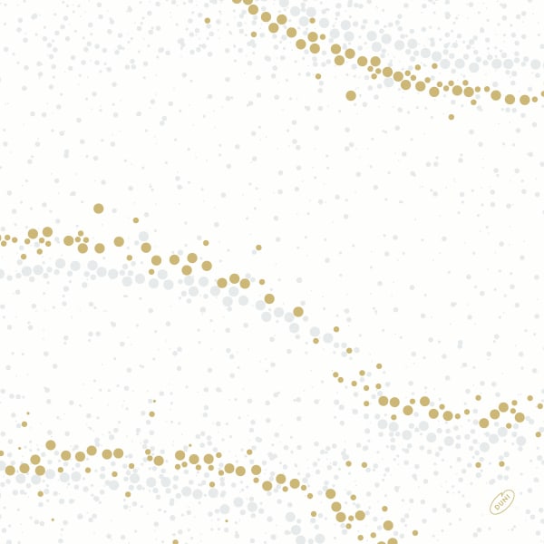 Serv.Dunisoft 40cm Golden Stardust Hvit