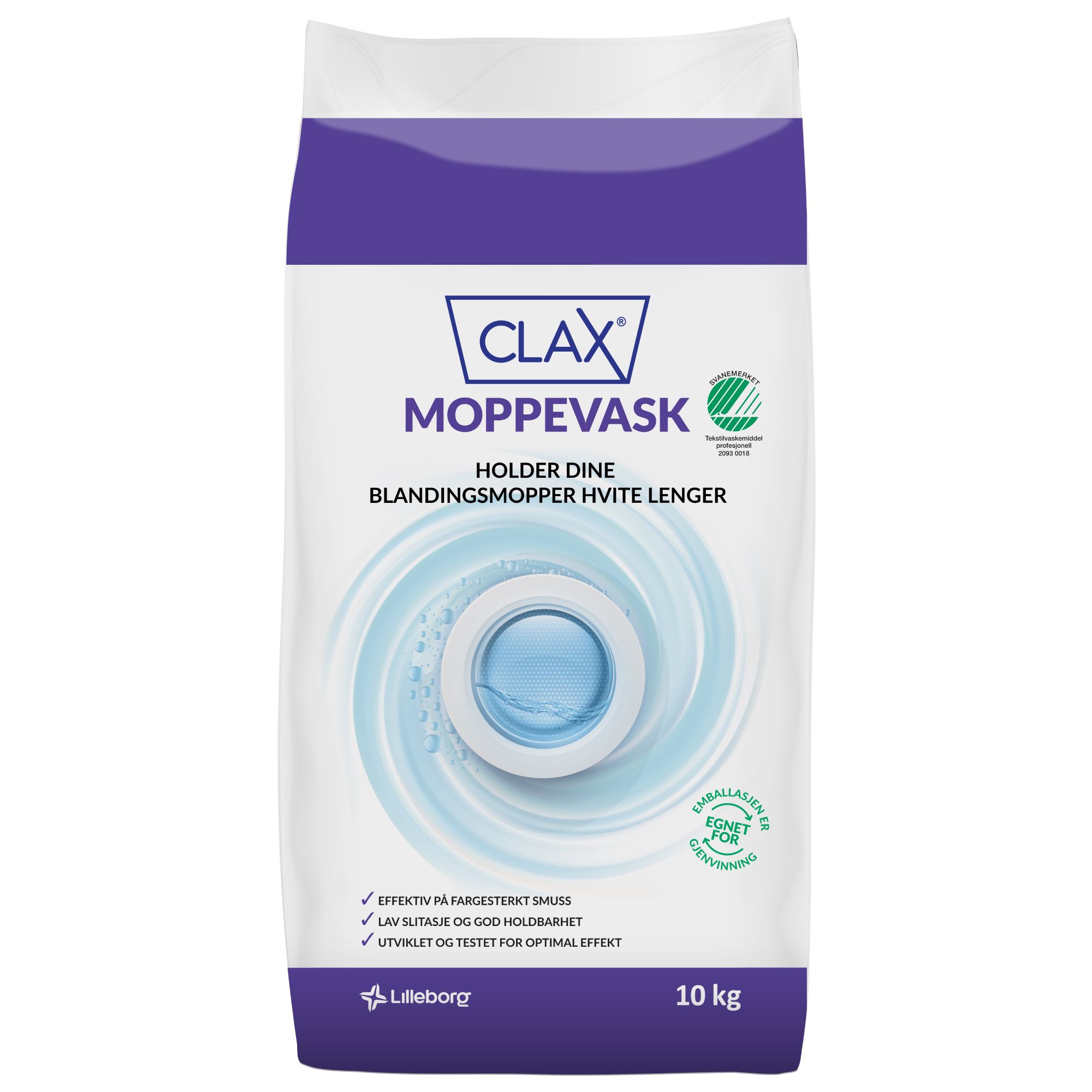 Moppevask Clax 10kg