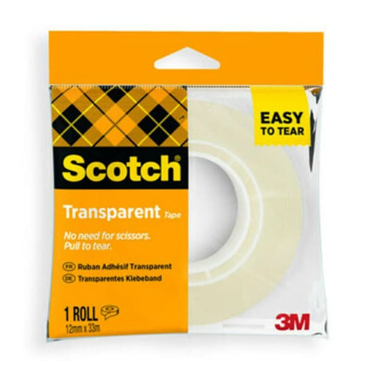 Kontortape 508 12mmx33m klar