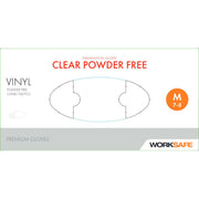 Hanske Vinyl Klar Worksafe PF M