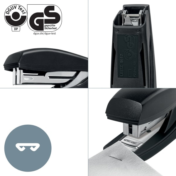 Stiftemaskin Leitz Recycle 10 ark Sort