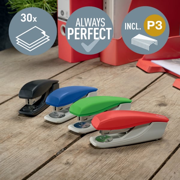 Stiftemaskin Leitz Recycle 30 ark Blå