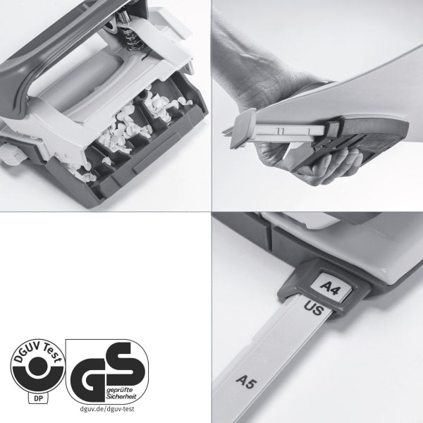 Hullemaskin Leitz Recycle 2h/10 ark Blå