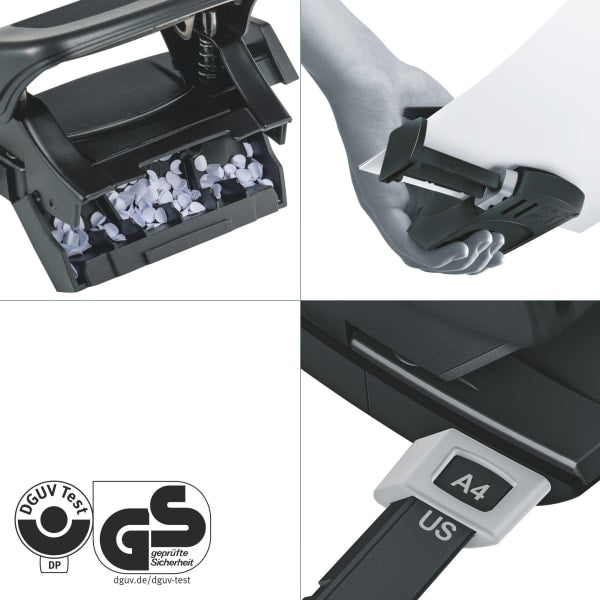 Hullemaskin Leitz Recycle 2h/10 ark Sort