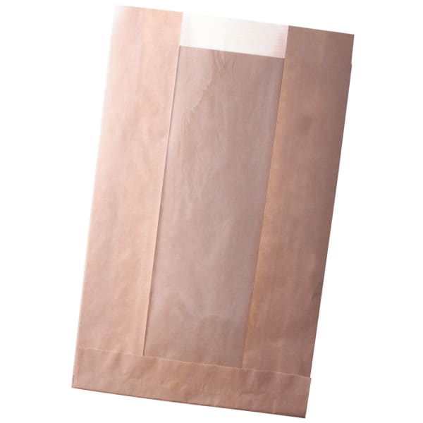 Pose baker brun 2kg m/vindu - 1000 stk