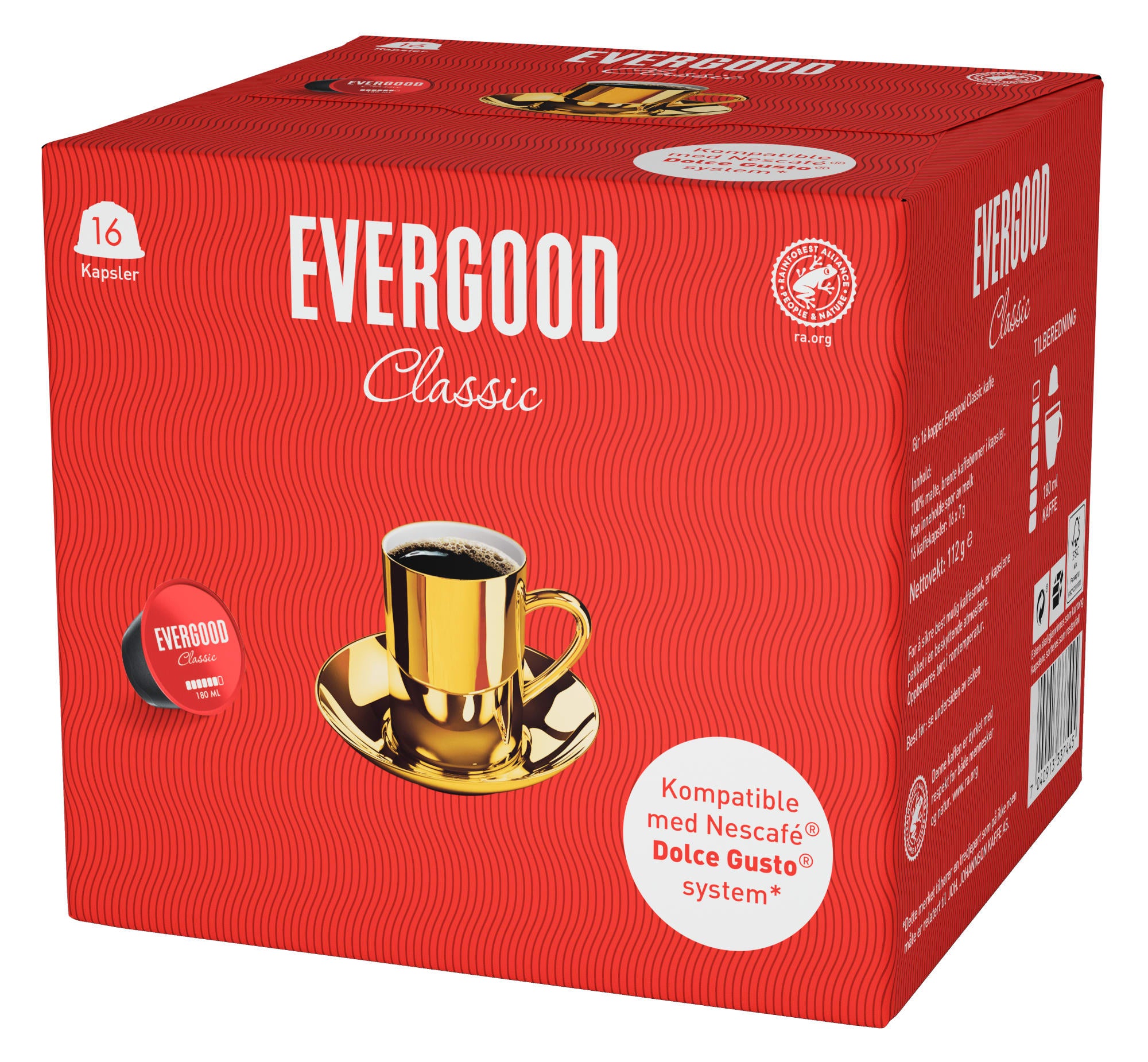 Evergood Classic Kaffekapsel 16stk