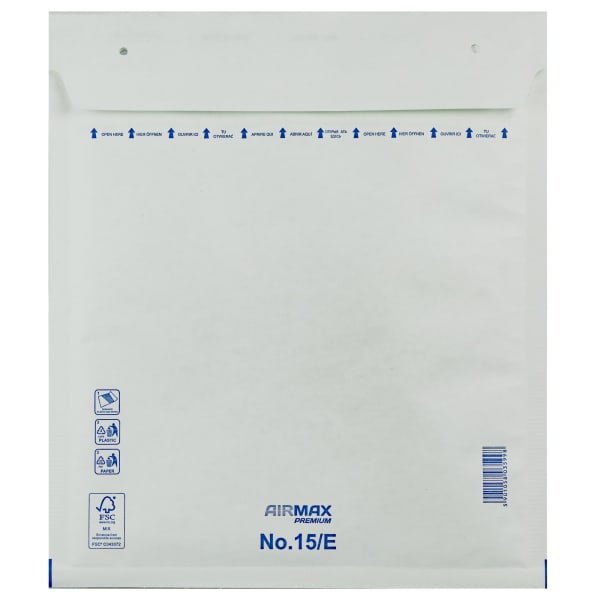 Boblekonvolutt 15/E W5 220x265mm Hvit