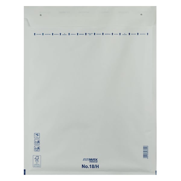 Boblekonvolutt 18/H W8 270x360mm Hvit