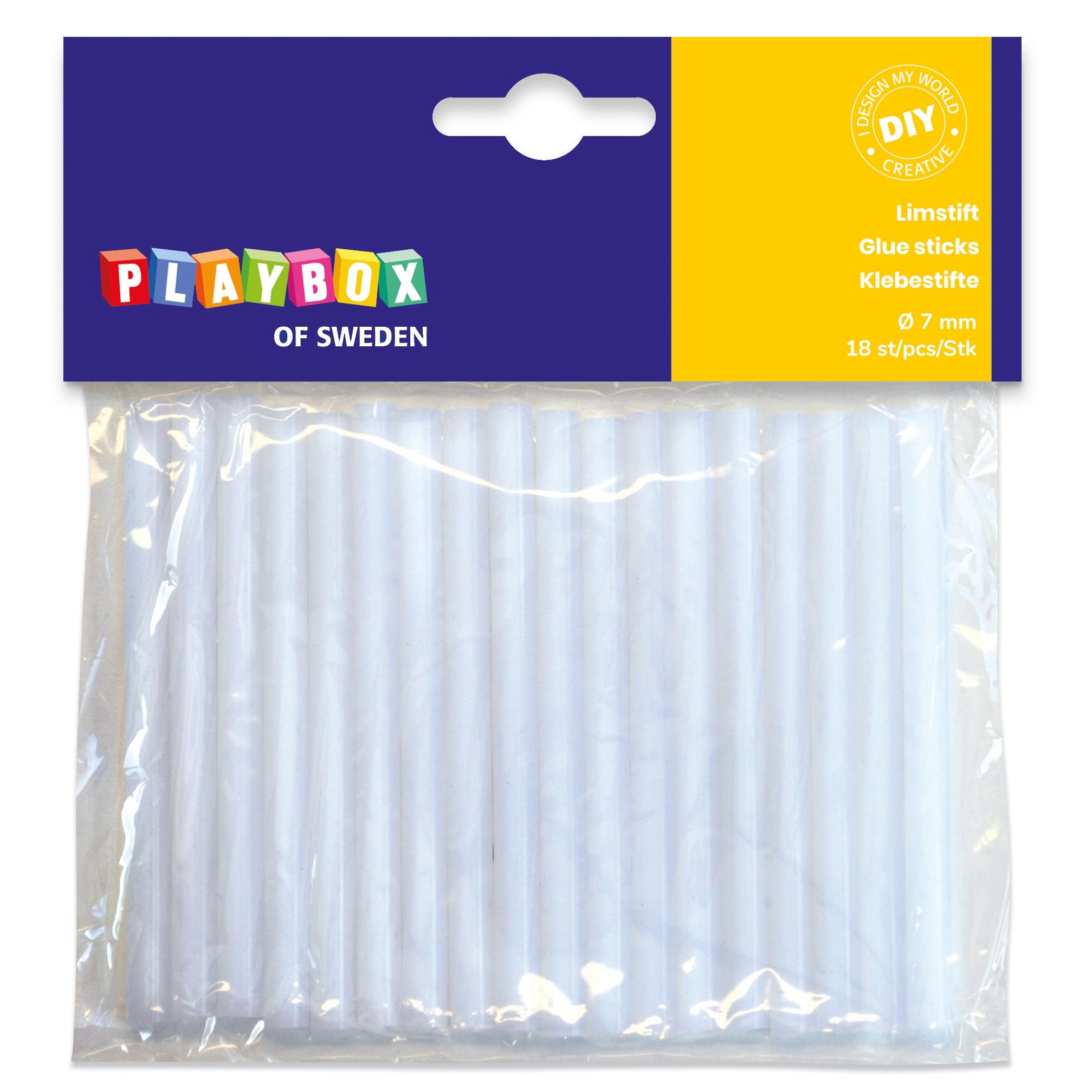 Refill til limpistol 7mm, 18 staver/stk