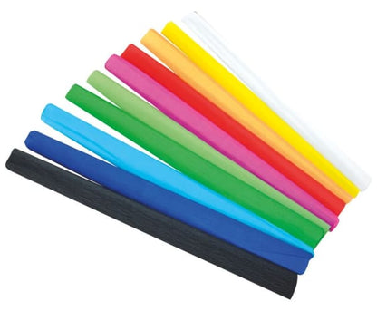 Kreppapir 50x200cm, 10 farger/stk