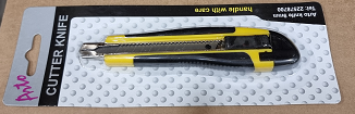 Kuttekniv 9mm gummi håndtak